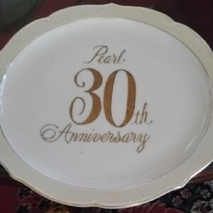 Pearl 30th Anniversary Plate